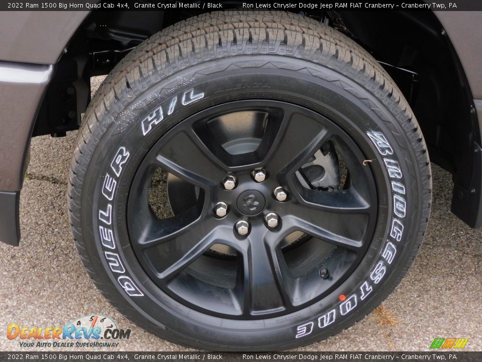 2022 Ram 1500 Big Horn Quad Cab 4x4 Granite Crystal Metallic / Black Photo #10