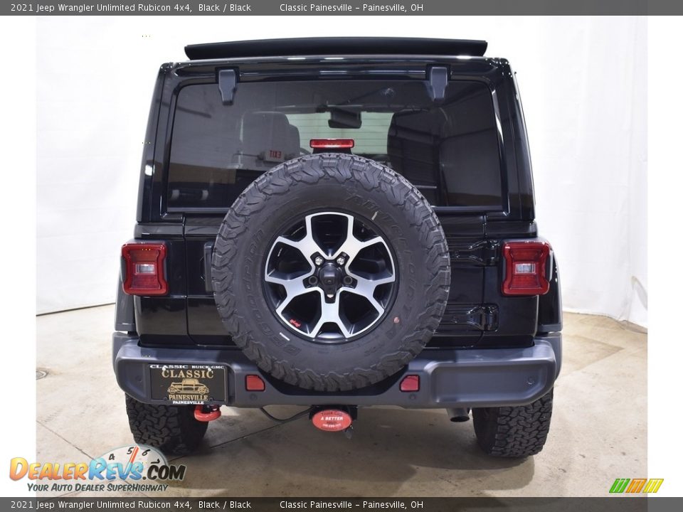 2021 Jeep Wrangler Unlimited Rubicon 4x4 Black / Black Photo #3