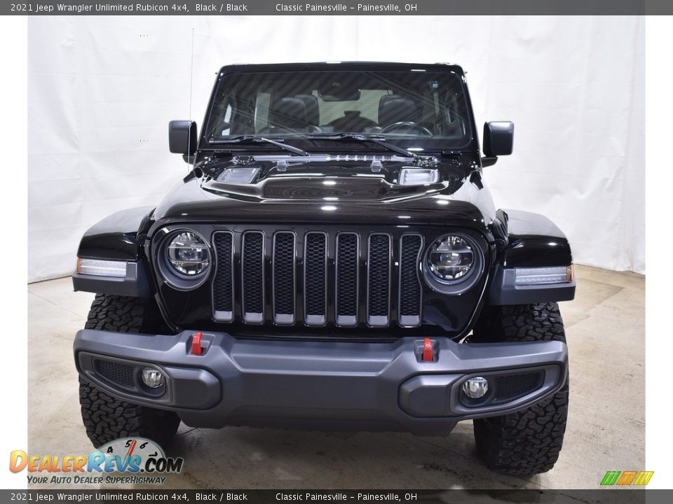 2021 Jeep Wrangler Unlimited Rubicon 4x4 Black / Black Photo #4