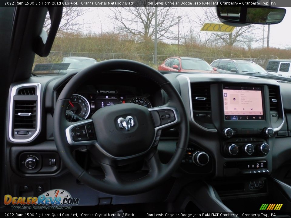 2022 Ram 1500 Big Horn Quad Cab 4x4 Granite Crystal Metallic / Black Photo #13