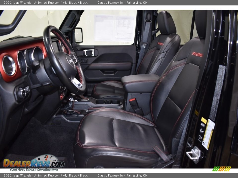 2021 Jeep Wrangler Unlimited Rubicon 4x4 Black / Black Photo #7