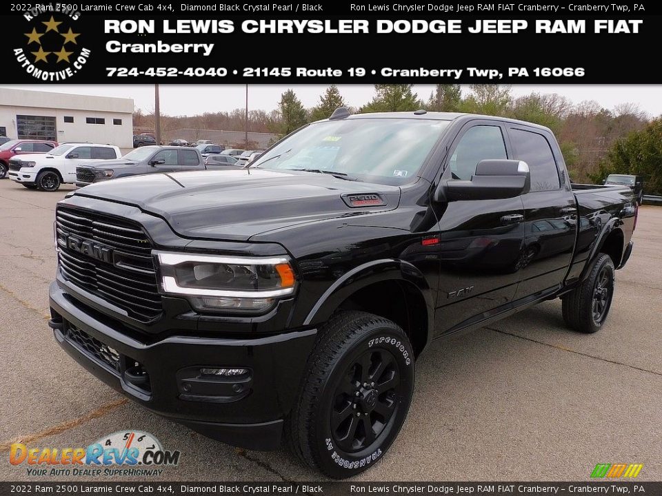 2022 Ram 2500 Laramie Crew Cab 4x4 Diamond Black Crystal Pearl / Black Photo #1