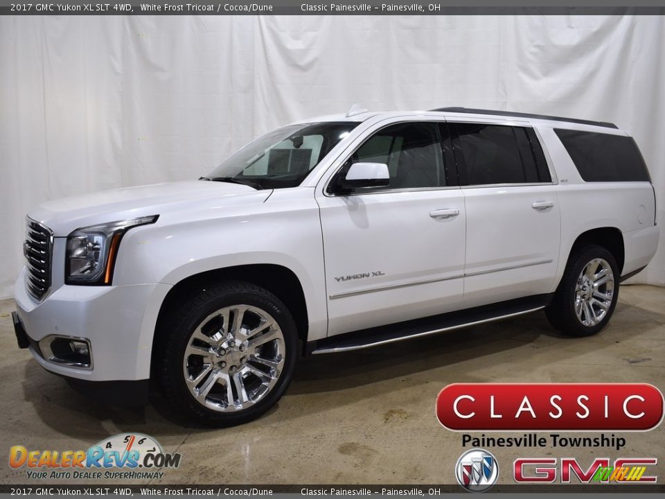 2017 GMC Yukon XL SLT 4WD White Frost Tricoat / Cocoa/Dune Photo #1