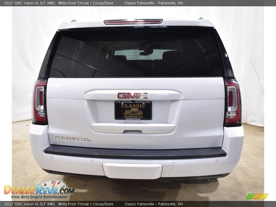 2017 GMC Yukon XL SLT 4WD White Frost Tricoat / Cocoa/Dune Photo #3