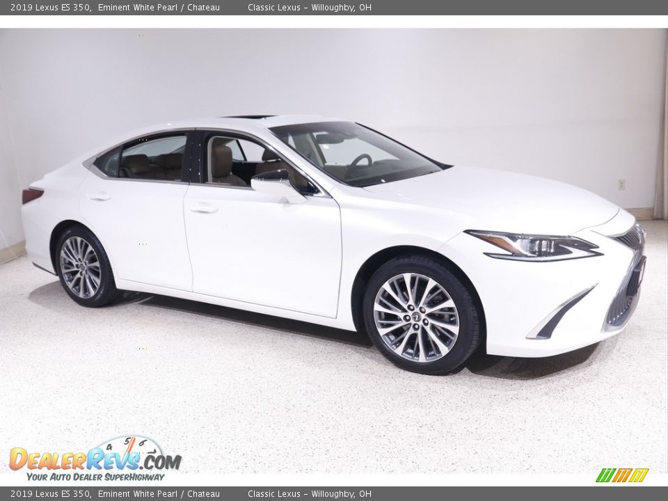 2019 Lexus ES 350 Eminent White Pearl / Chateau Photo #1