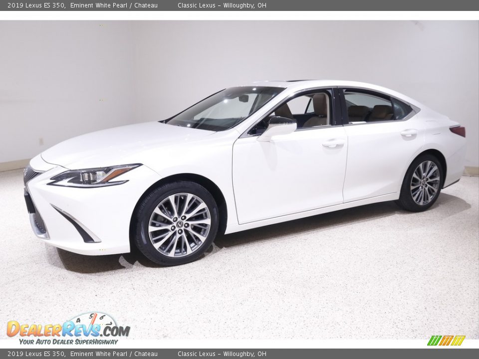 2019 Lexus ES 350 Eminent White Pearl / Chateau Photo #3