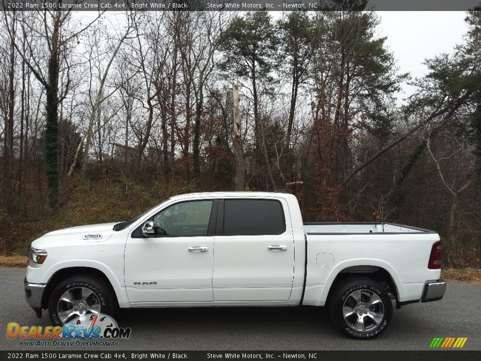 2022 Ram 1500 Laramie Crew Cab 4x4 Bright White / Black Photo #1