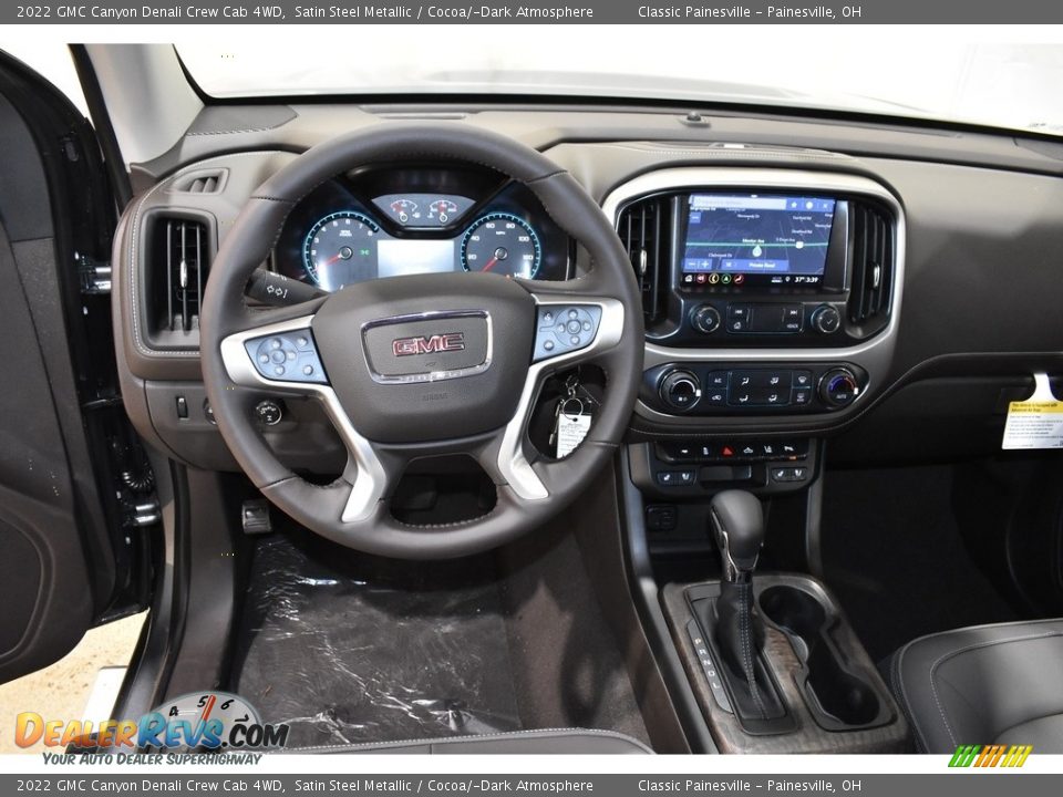 2022 GMC Canyon Denali Crew Cab 4WD Satin Steel Metallic / Cocoa/­Dark Atmosphere Photo #10