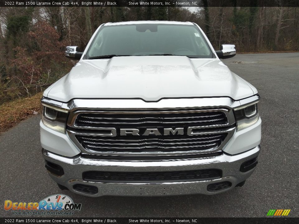 2022 Ram 1500 Laramie Crew Cab 4x4 Bright White / Black Photo #3