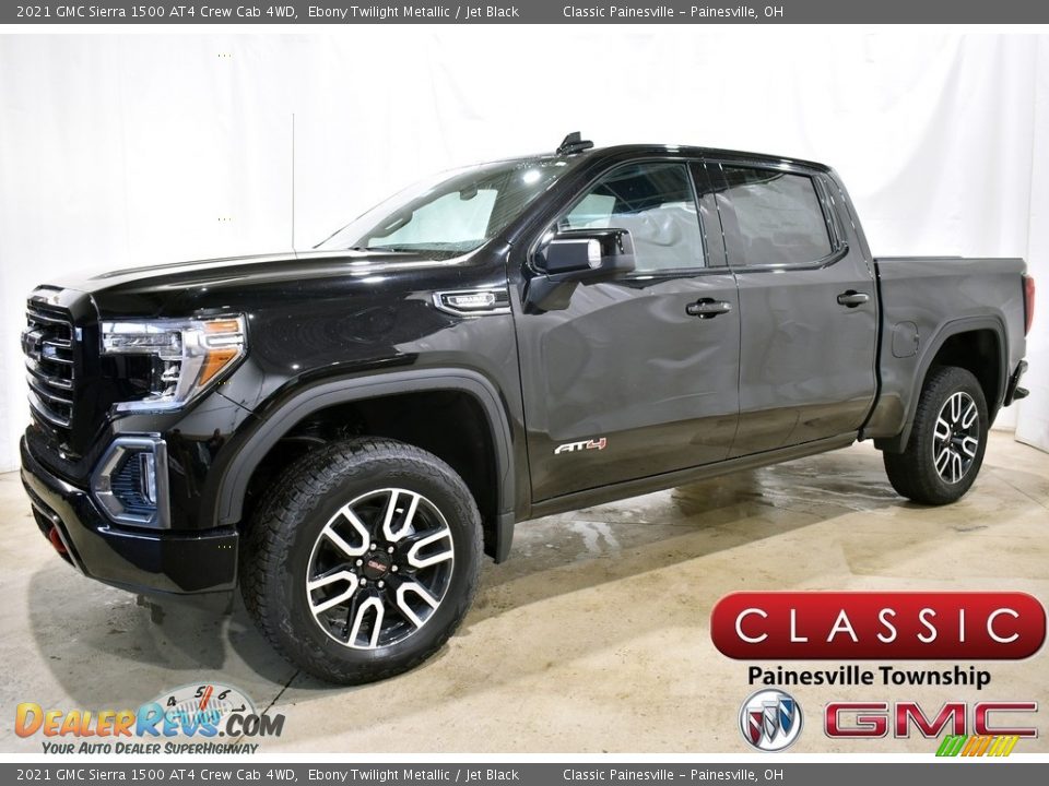 2021 GMC Sierra 1500 AT4 Crew Cab 4WD Ebony Twilight Metallic / Jet Black Photo #1