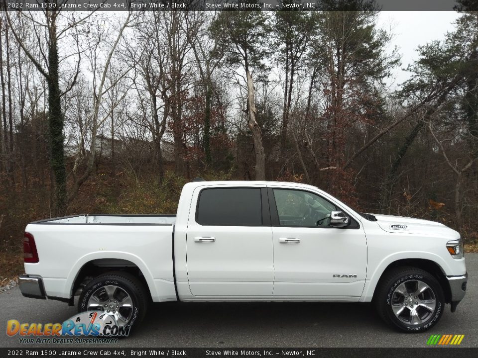 2022 Ram 1500 Laramie Crew Cab 4x4 Bright White / Black Photo #5