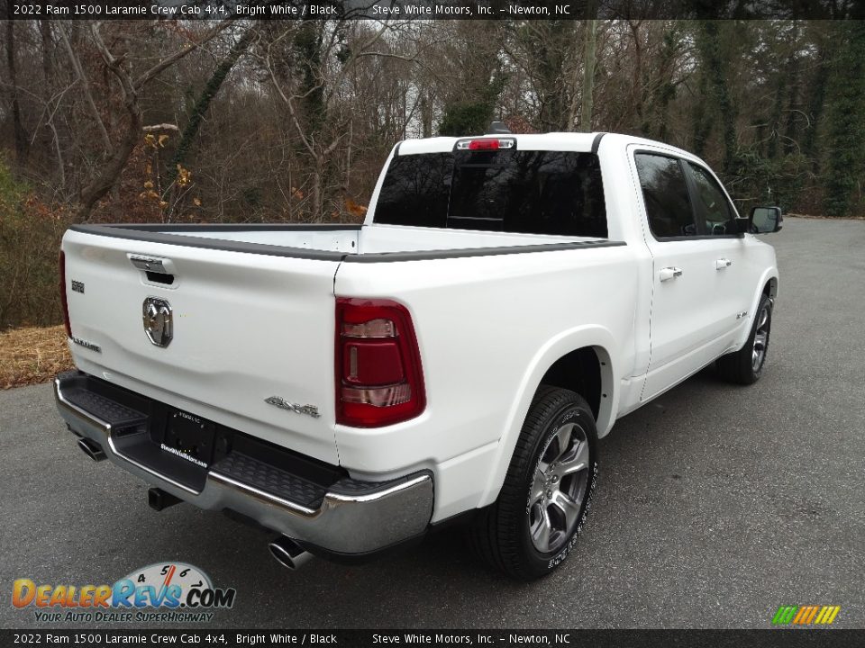 2022 Ram 1500 Laramie Crew Cab 4x4 Bright White / Black Photo #6