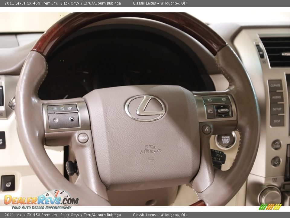 2011 Lexus GX 460 Premium Black Onyx / Ecru/Auburn Bubinga Photo #7