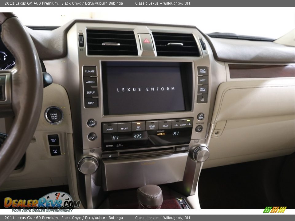 2011 Lexus GX 460 Premium Black Onyx / Ecru/Auburn Bubinga Photo #10