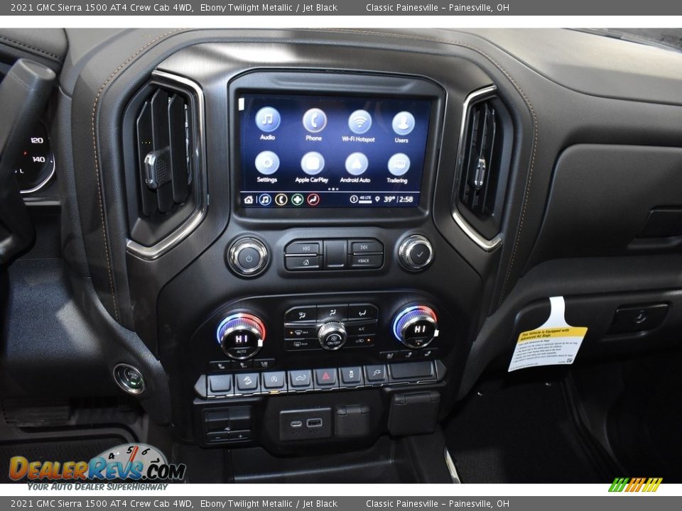 2021 GMC Sierra 1500 AT4 Crew Cab 4WD Ebony Twilight Metallic / Jet Black Photo #12