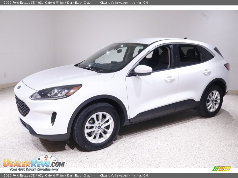 2020 Ford Escape SE 4WD Oxford White / Dark Earth Gray Photo #3