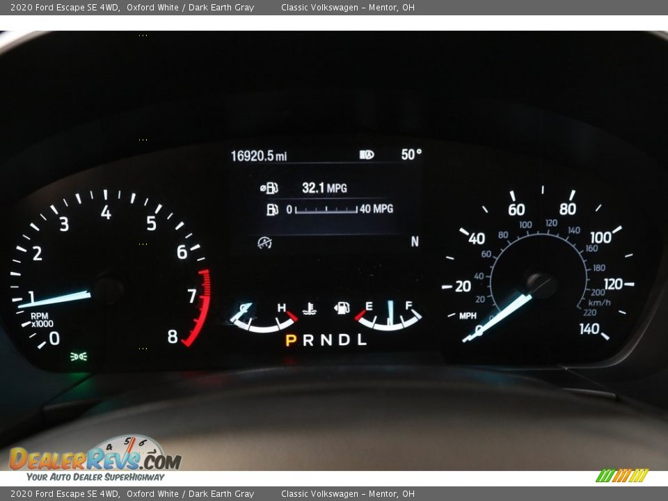 2020 Ford Escape SE 4WD Oxford White / Dark Earth Gray Photo #8