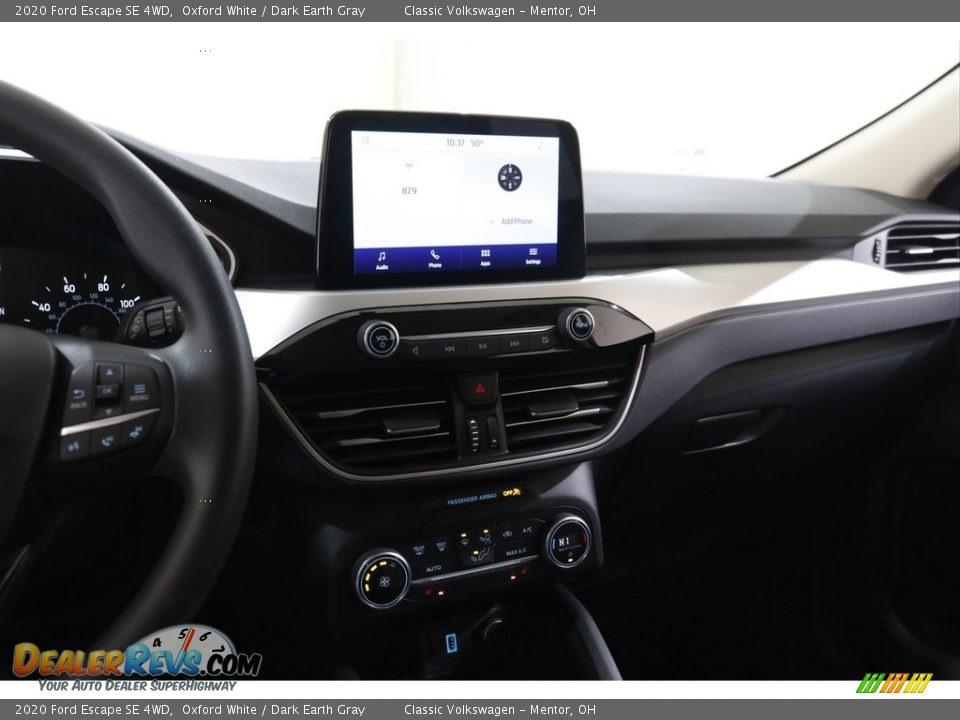 2020 Ford Escape SE 4WD Oxford White / Dark Earth Gray Photo #9