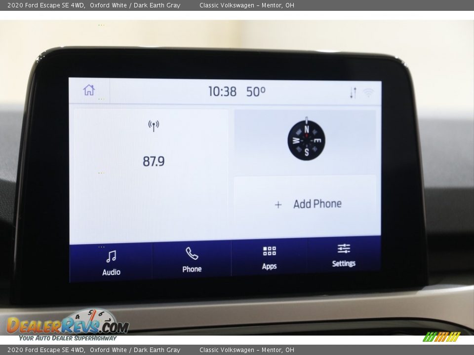 2020 Ford Escape SE 4WD Oxford White / Dark Earth Gray Photo #10