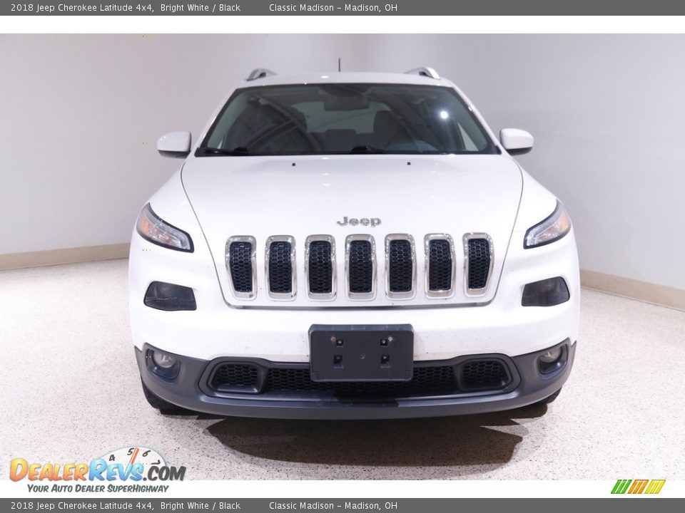 2018 Jeep Cherokee Latitude 4x4 Bright White / Black Photo #2