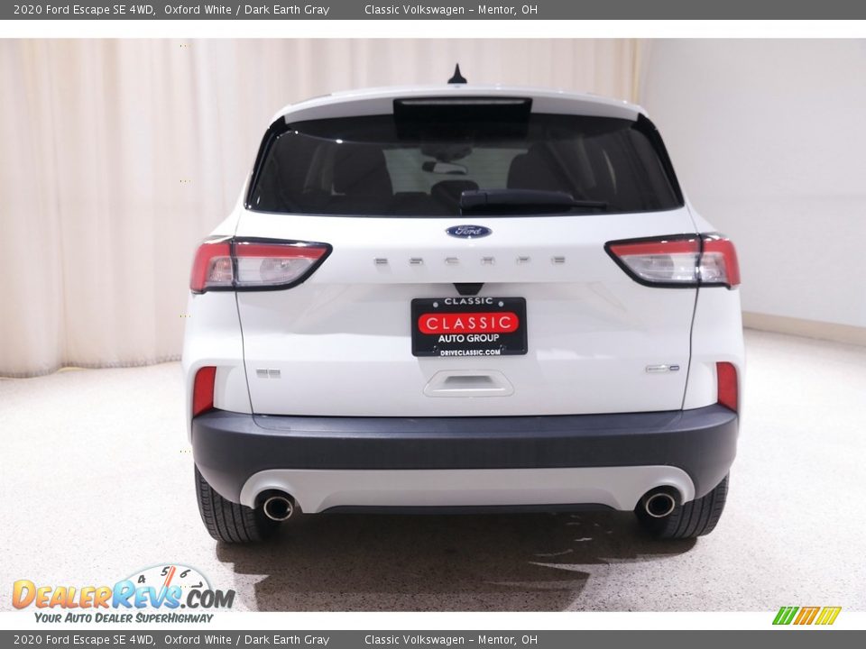 2020 Ford Escape SE 4WD Oxford White / Dark Earth Gray Photo #17