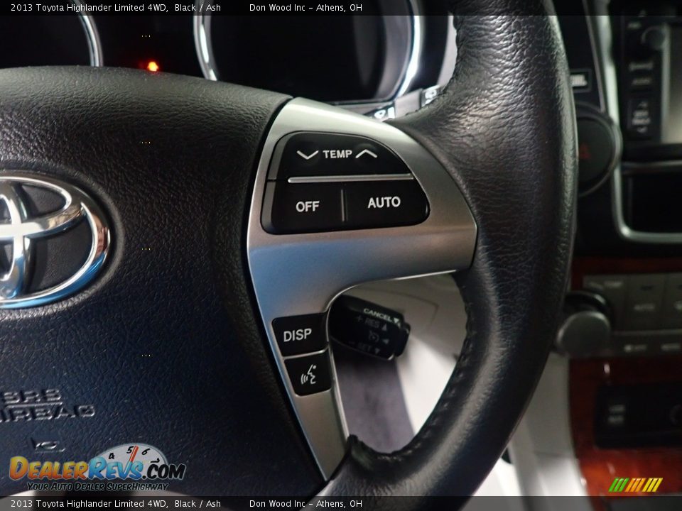 2013 Toyota Highlander Limited 4WD Black / Ash Photo #34