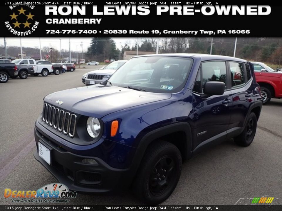 2016 Jeep Renegade Sport 4x4 Jetset Blue / Black Photo #1