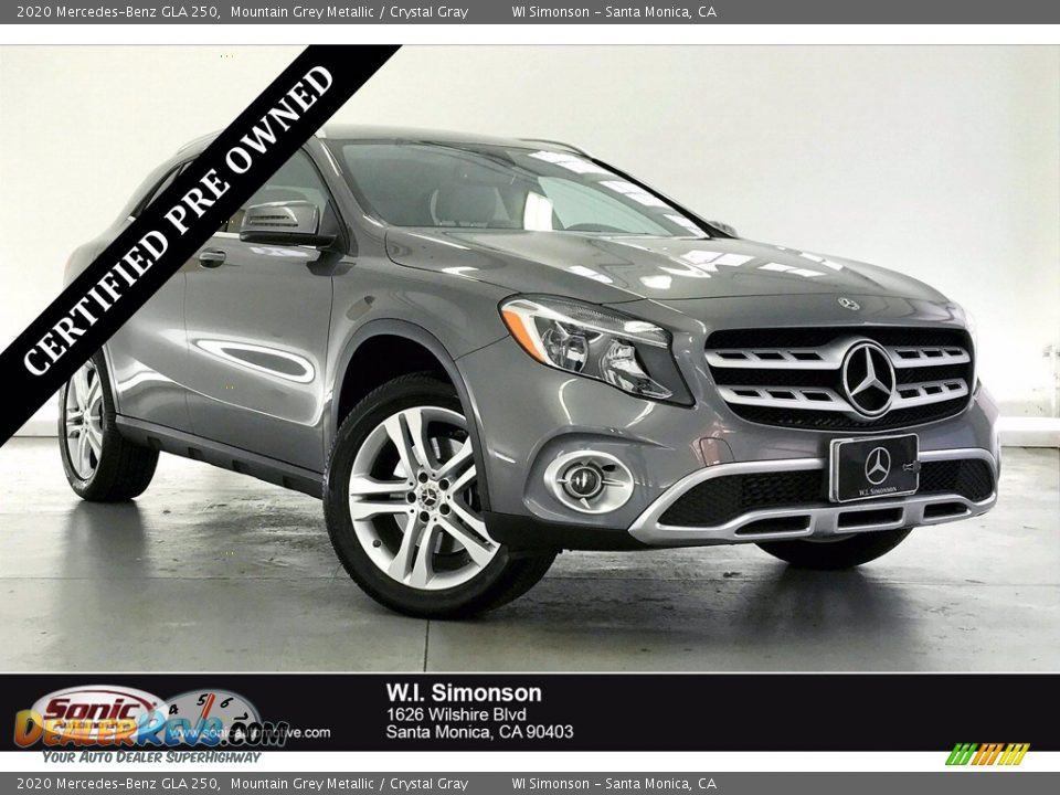 2020 Mercedes-Benz GLA 250 Mountain Grey Metallic / Crystal Gray Photo #1