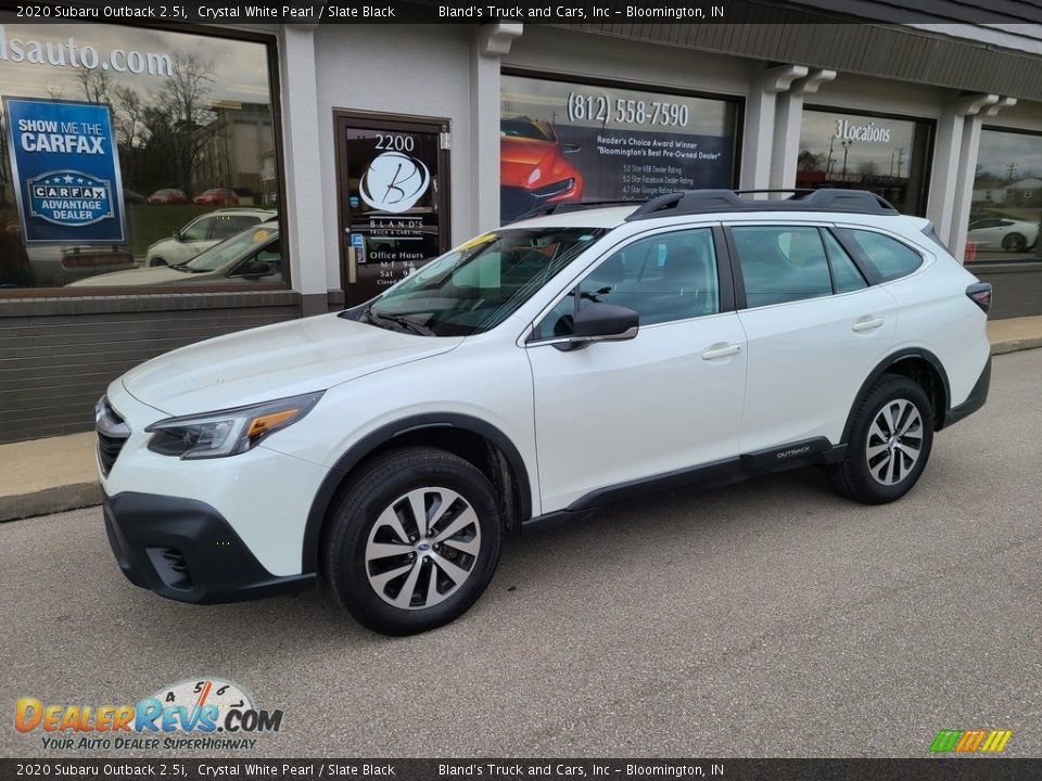 2020 Subaru Outback 2.5i Crystal White Pearl / Slate Black Photo #1