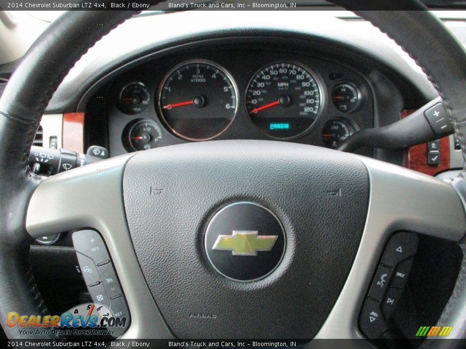 2014 Chevrolet Suburban LTZ 4x4 Black / Ebony Photo #17