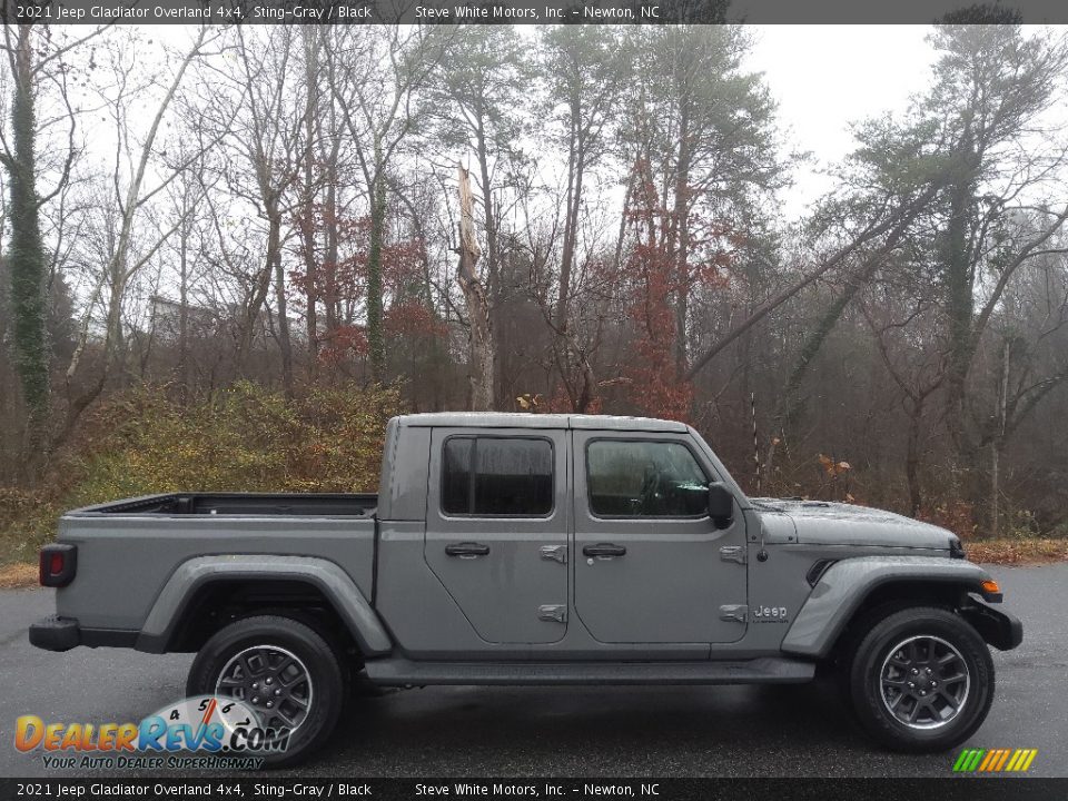 2021 Jeep Gladiator Overland 4x4 Sting-Gray / Black Photo #5