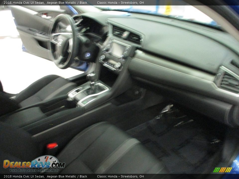 2018 Honda Civic LX Sedan Aegean Blue Metallic / Black Photo #15