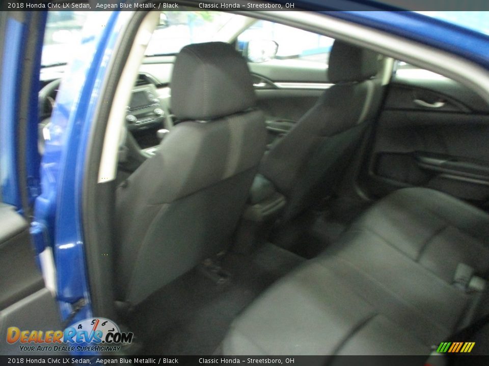 2018 Honda Civic LX Sedan Aegean Blue Metallic / Black Photo #23