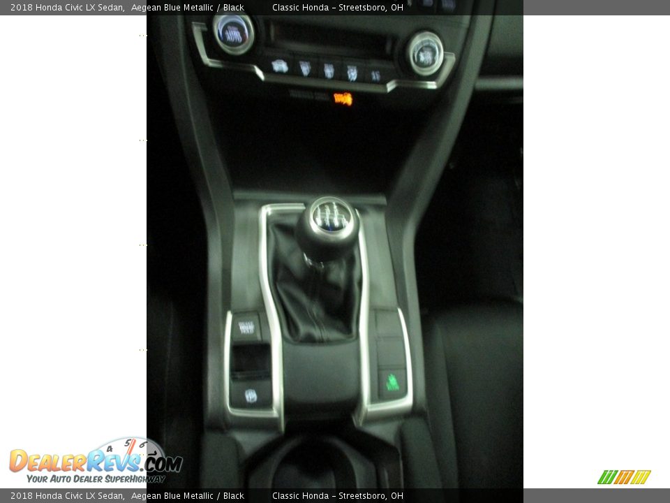 2018 Honda Civic LX Sedan Aegean Blue Metallic / Black Photo #32