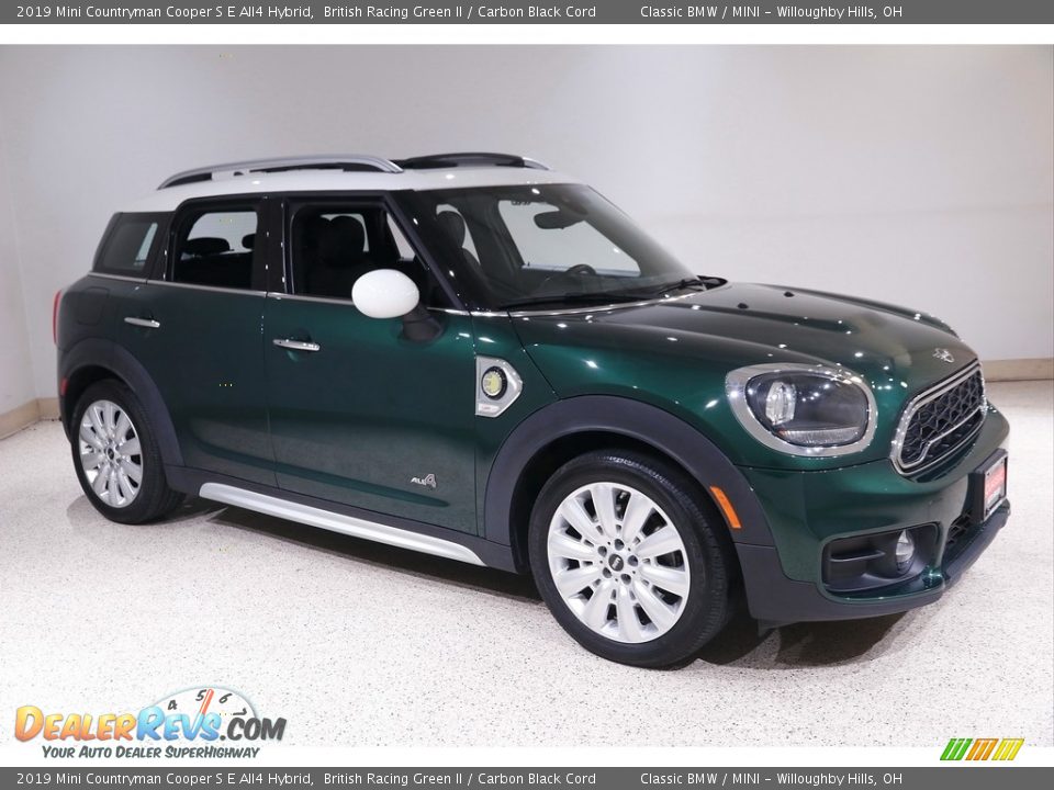 2019 Mini Countryman Cooper S E All4 Hybrid British Racing Green II / Carbon Black Cord Photo #1