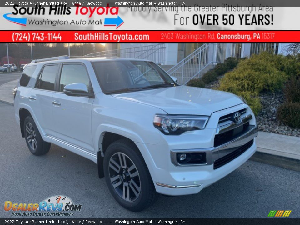 2022 Toyota 4Runner Limited 4x4 White / Redwood Photo #1