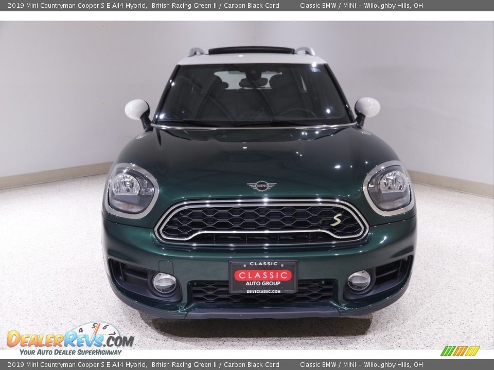 2019 Mini Countryman Cooper S E All4 Hybrid British Racing Green II / Carbon Black Cord Photo #2