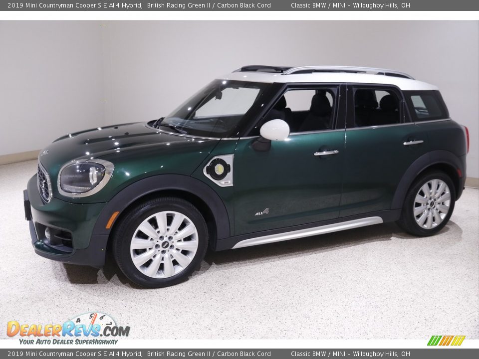 2019 Mini Countryman Cooper S E All4 Hybrid British Racing Green II / Carbon Black Cord Photo #3