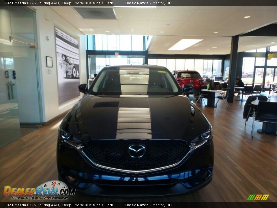 2021 Mazda CX-5 Touring AWD Deep Crystal Blue Mica / Black Photo #2
