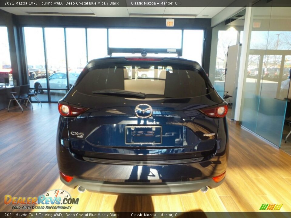 2021 Mazda CX-5 Touring AWD Deep Crystal Blue Mica / Black Photo #5