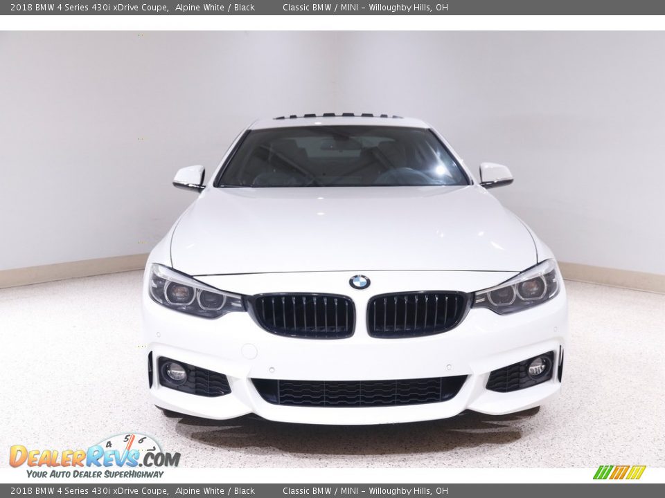 2018 BMW 4 Series 430i xDrive Coupe Alpine White / Black Photo #2