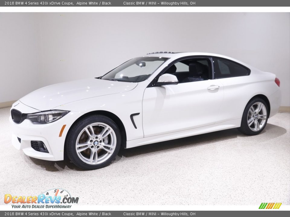 2018 BMW 4 Series 430i xDrive Coupe Alpine White / Black Photo #3