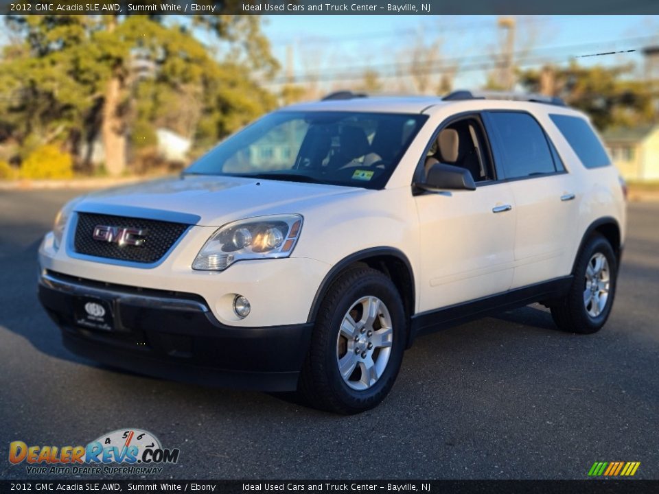 2012 GMC Acadia SLE AWD Summit White / Ebony Photo #1