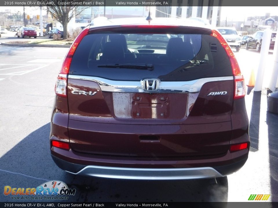 2016 Honda CR-V EX-L AWD Copper Sunset Pearl / Black Photo #7