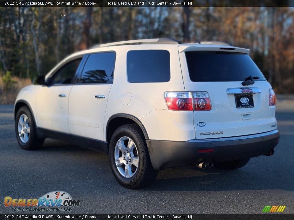 2012 GMC Acadia SLE AWD Summit White / Ebony Photo #3