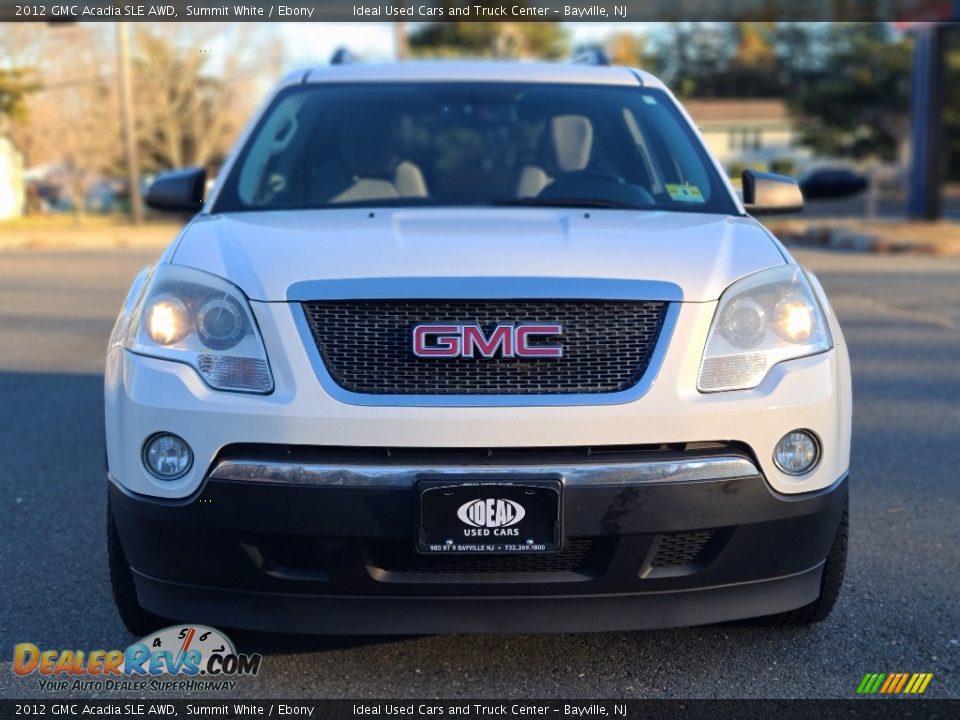 2012 GMC Acadia SLE AWD Summit White / Ebony Photo #8