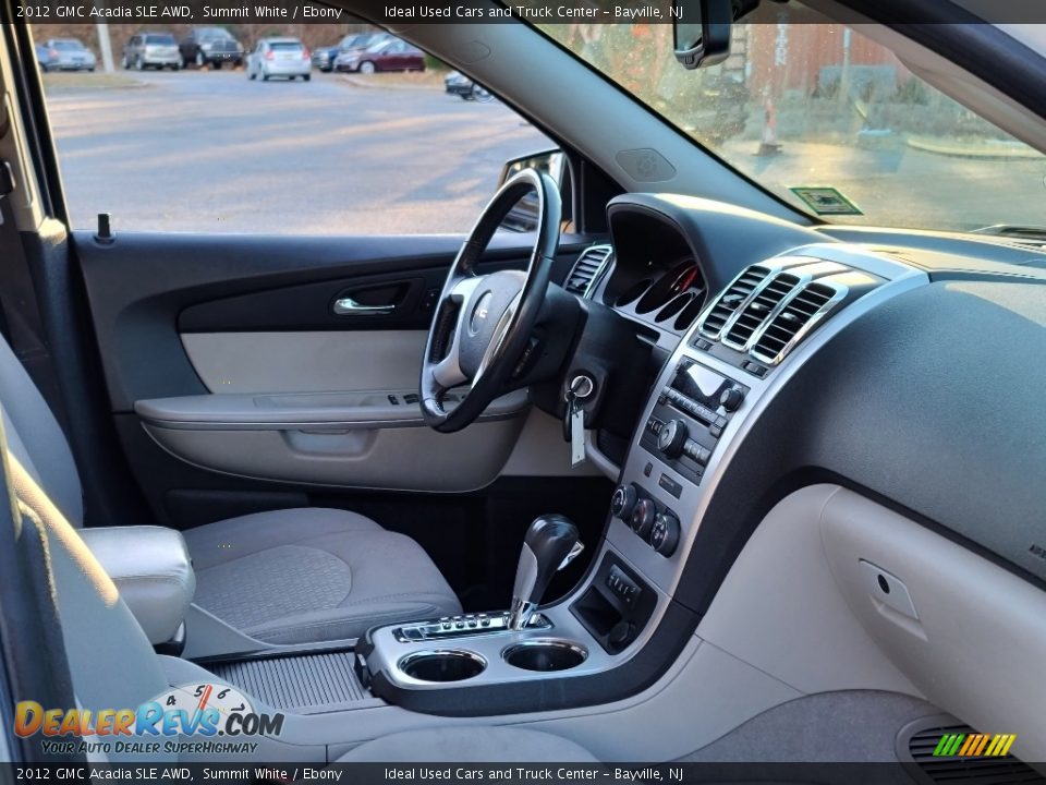 2012 GMC Acadia SLE AWD Summit White / Ebony Photo #10