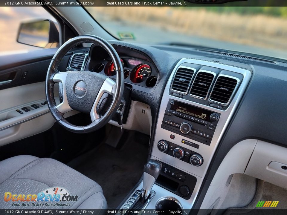 2012 GMC Acadia SLE AWD Summit White / Ebony Photo #11