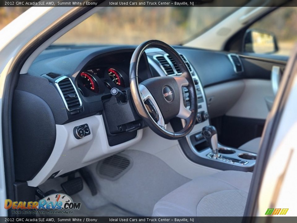 2012 GMC Acadia SLE AWD Summit White / Ebony Photo #16