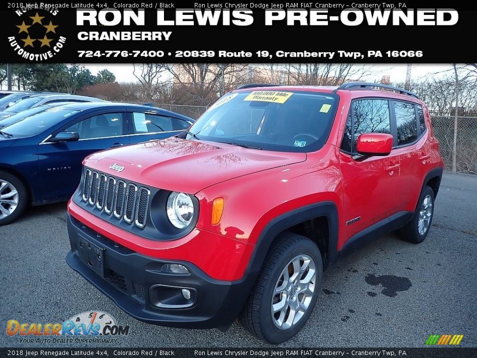 2018 Jeep Renegade Latitude 4x4 Colorado Red / Black Photo #1